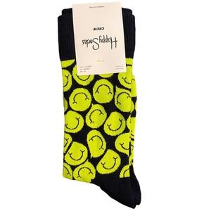 NWT Happy Socks Smiley Face Smiles Crew Socks Mens Womens 12 3